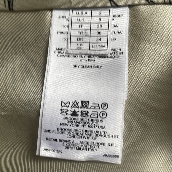 Brooks Brothers silk pants -size 2 - Picture 8 of 9